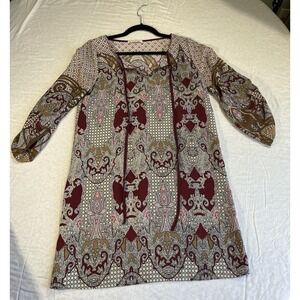 Boho Paisley Kimono Sleeve Tunic Top Women's Vintage Ethnic Blouse 2025 Trendy